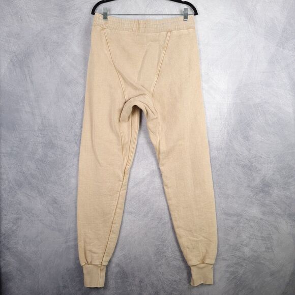 MADE GOLD Sweatpants Joggers Womens Medium Beige Heavy French Terry Bloggers Fav - Picture 11 of 16